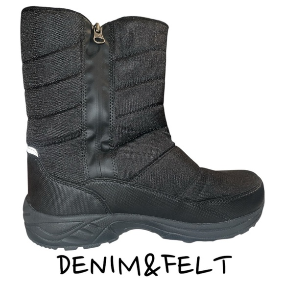 SILENTCARE Mens Winter Mid-Calf Snow Boot Fur Warm Waterproof Slip On | NEW/NWOB main image 6